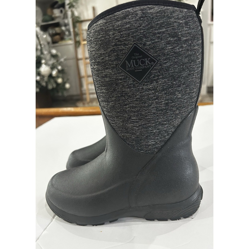 Muck Boot Company Unisex Kids Element Black Waterproof Insulated Boots Youth 13